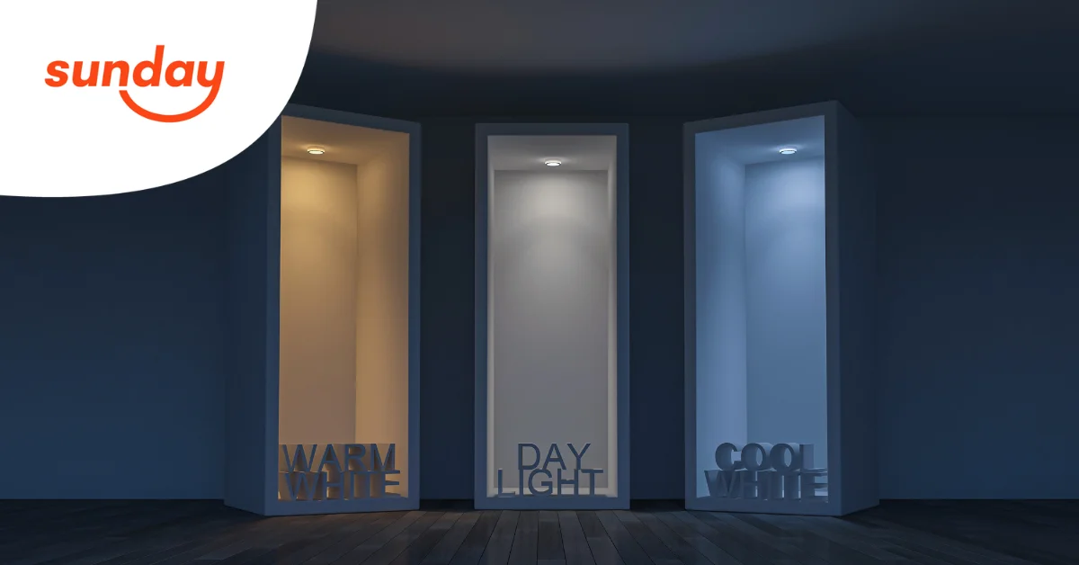 3 types of room light